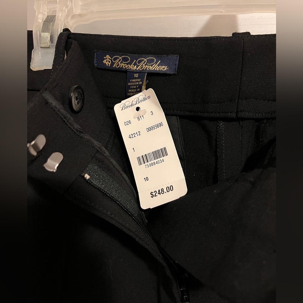 Brooks Brother’s black work pants
